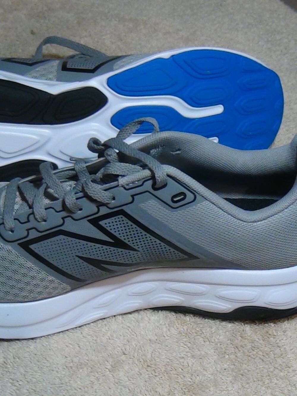 Mens New Balance 460 v4 Running Shoes Course Size 8 Grey Blue - Picture 12 of 14